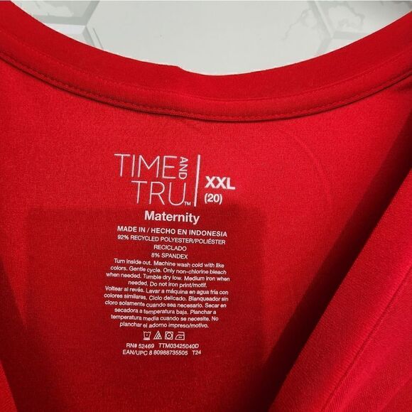 Nwt Women's Christmas "Santa Baby" Maternity Graphic T-Shirt - Picture 7 of 8